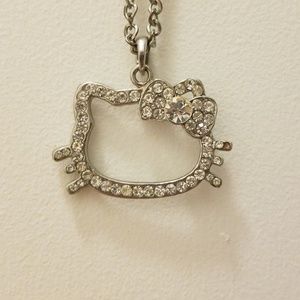 Rhinestone Hello Kitty necklace